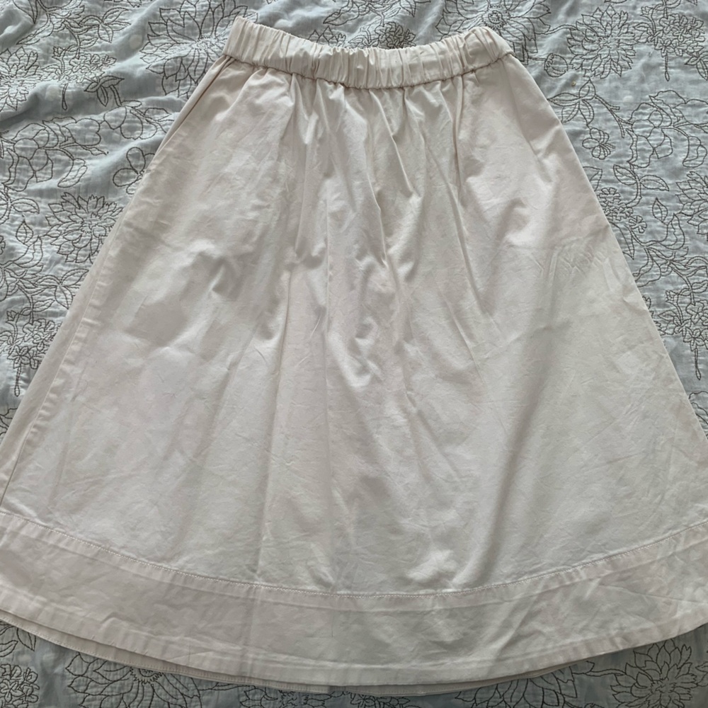 Everlane ivory A-Line Skirt